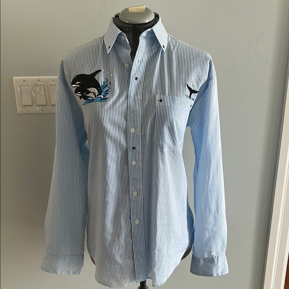 Las Olas Embroidered Button Down Shirt